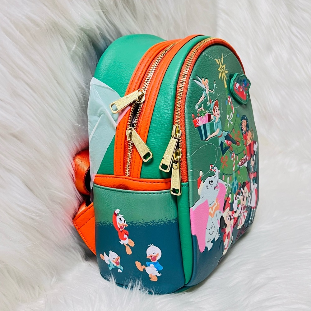 Disney Classics Christmas Glow-in-the-Dark Loungefly Mini Backpack - Picture 5 of 12
